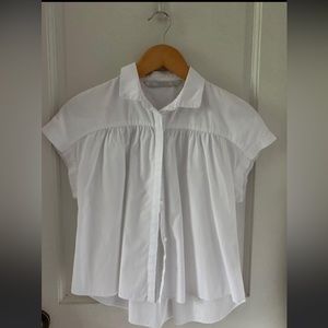 Zara white top
